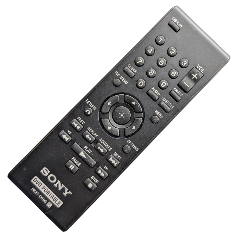 Sony Remote Control RMT-D195 Portable DVD Player Controller Tested Genuine OEM